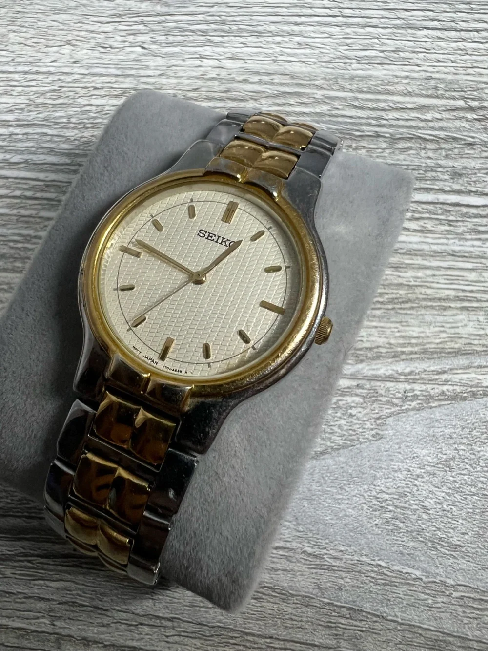 Seiko Two-Tone Gold & Silver Men’s Dress Watch - Cream Dial